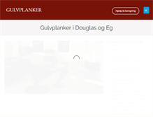 Tablet Screenshot of gulvplanker.dk